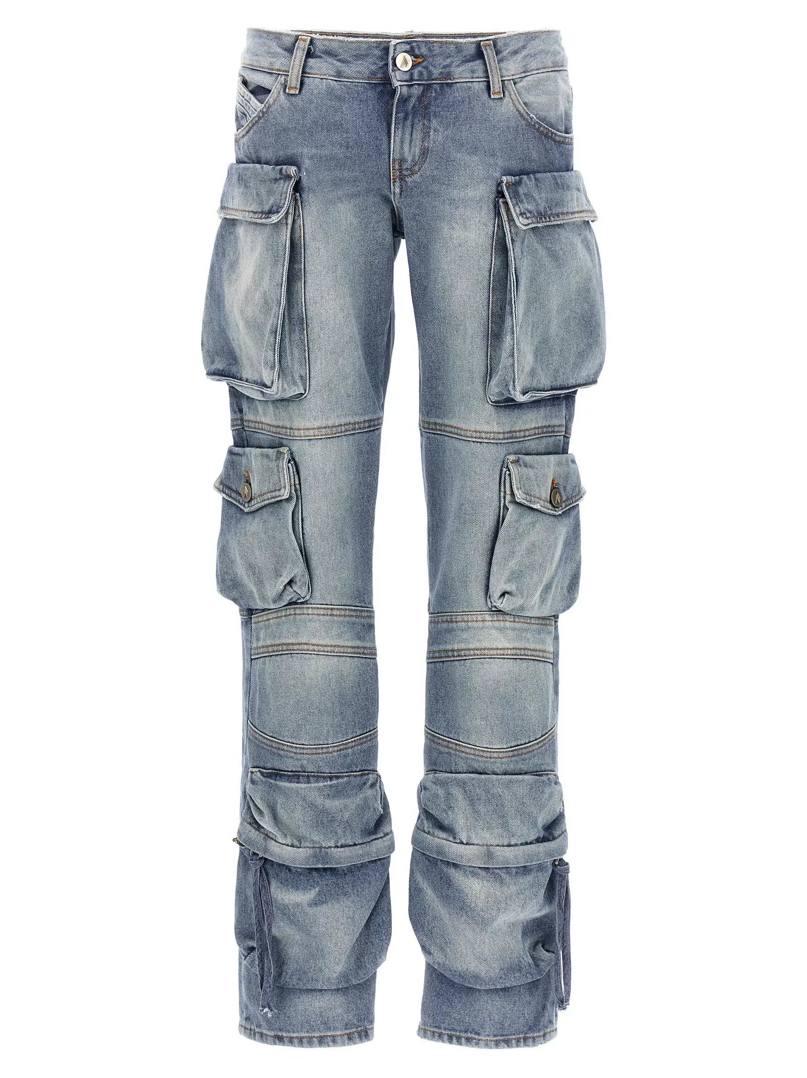 The Attico Blue Cotton Jeans Denim