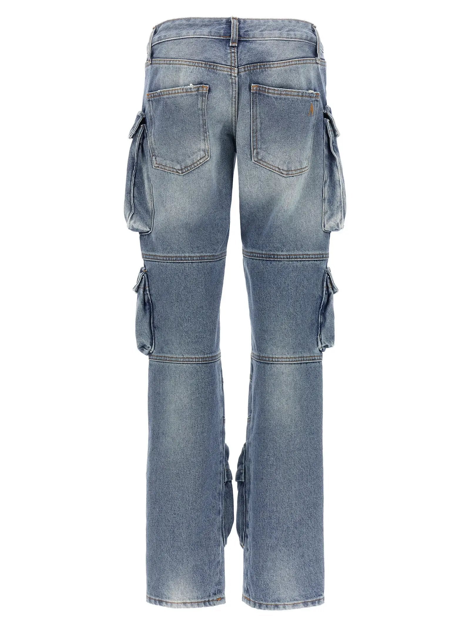 The Attico Blue Cotton Jeans Denim