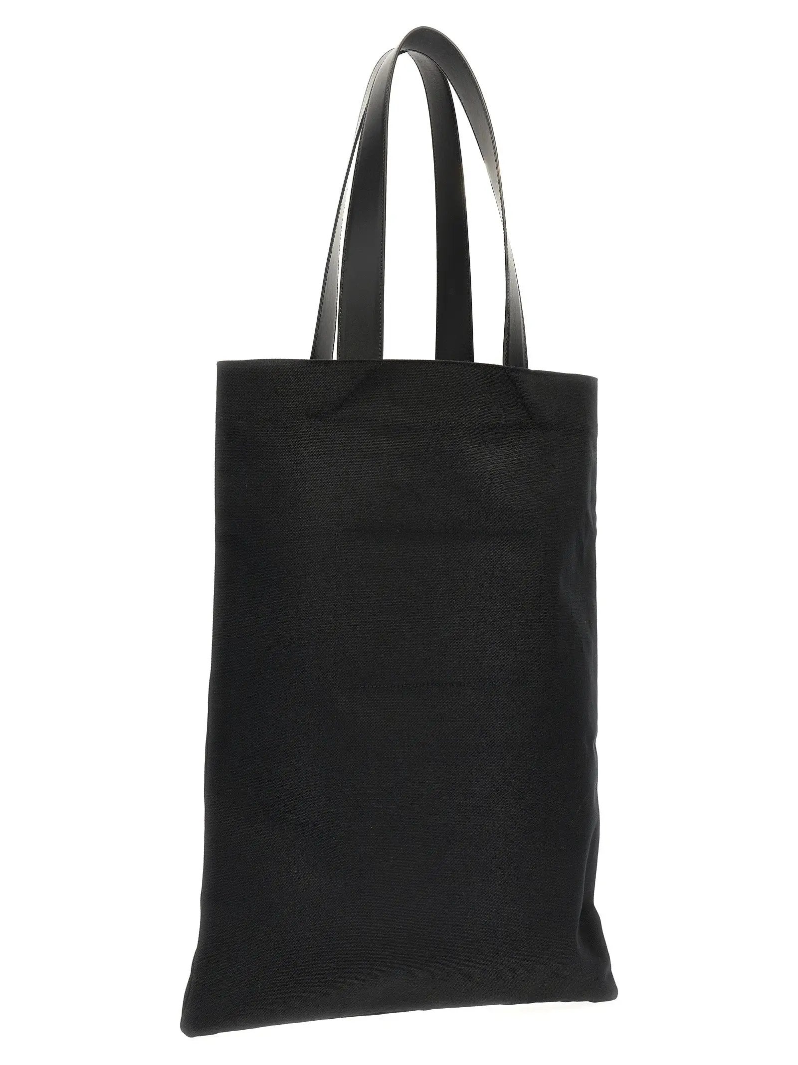 Jil Sander Black Cotton Tote Bag