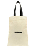 Jil Sander Bicolor Cotton Tote Bag