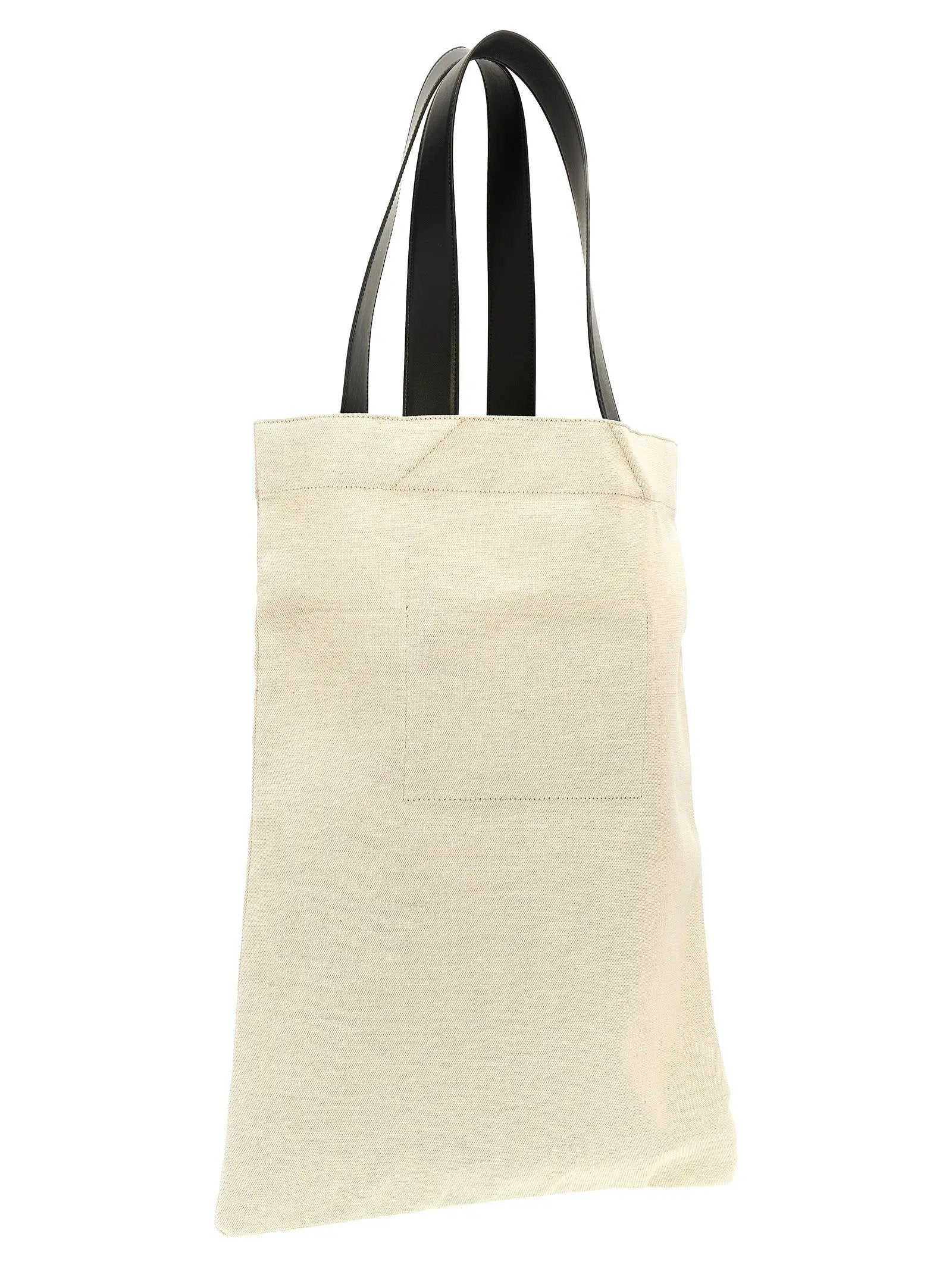 Jil Sander Bicolor Cotton Tote Bag