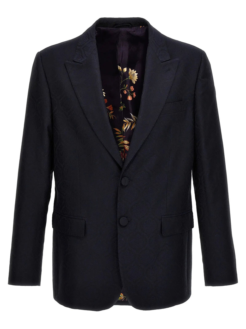 Etro Blue Cotton Blazer
