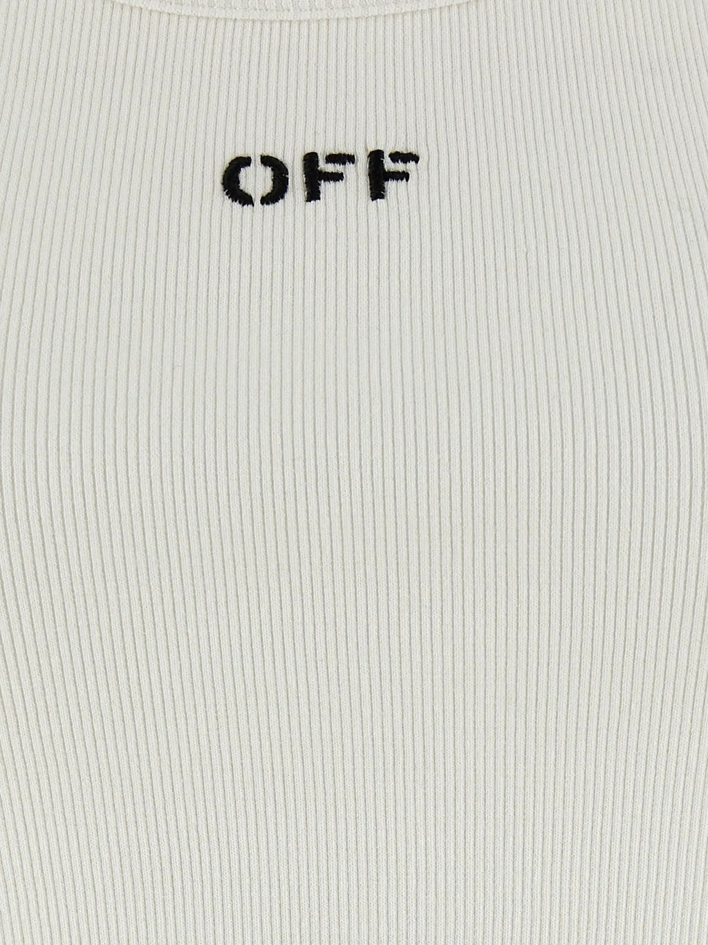 T-shirt sans manches en coton blanc Off-White