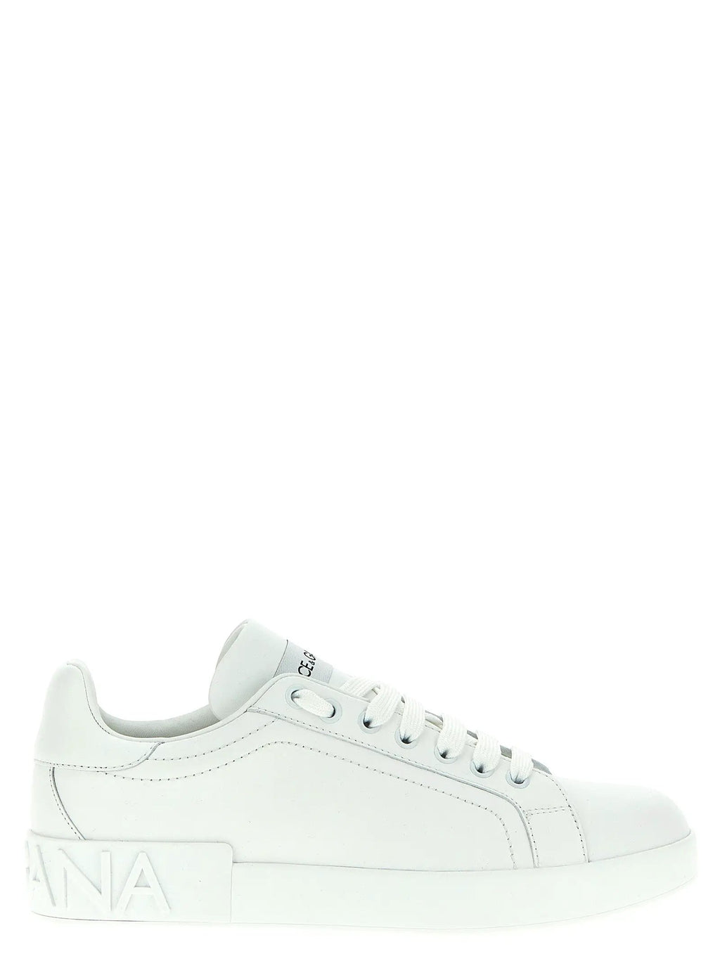 Baskets basses Dolce & Gabbana en cuir de veau blanc