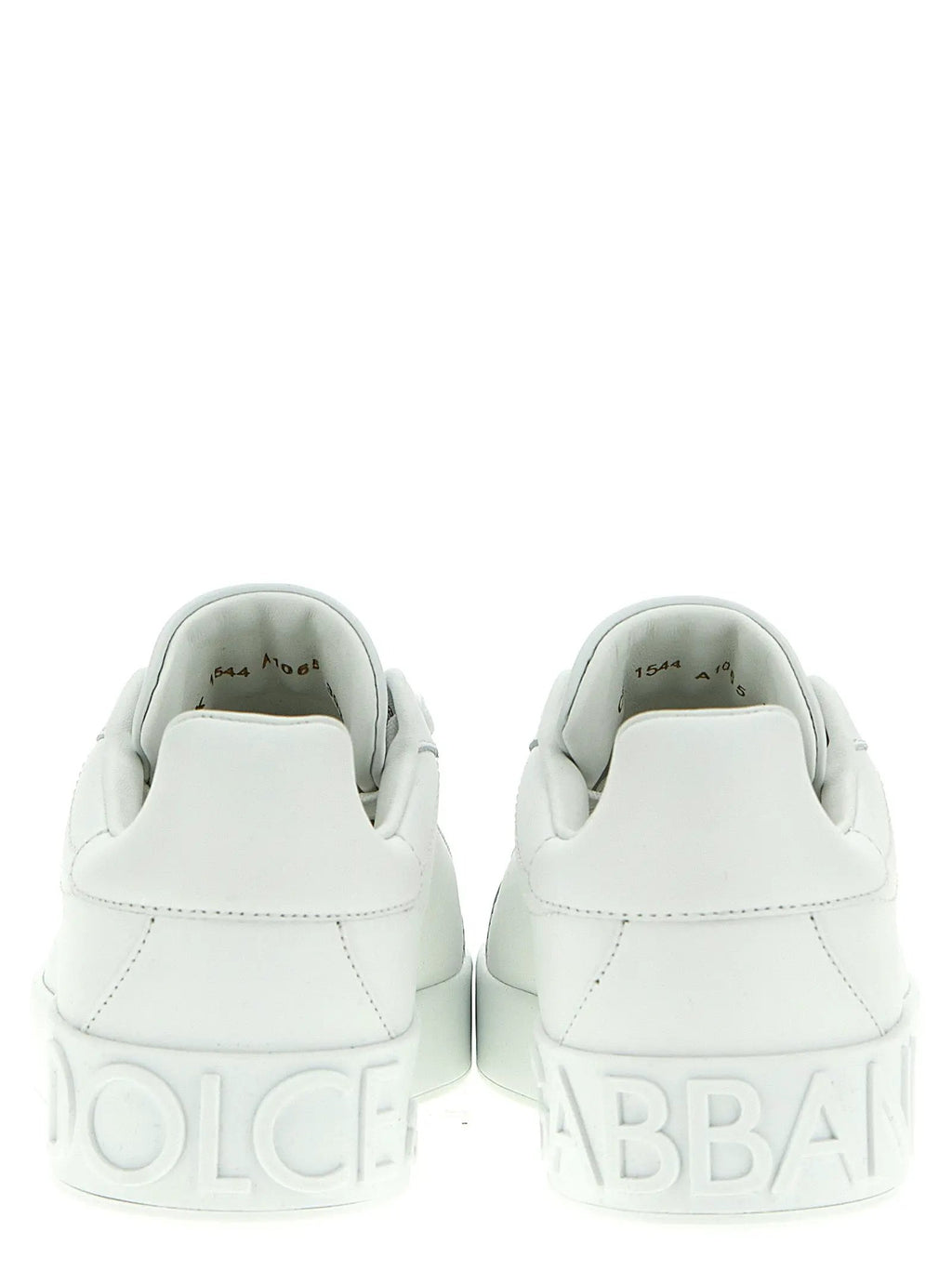 Baskets basses Dolce & Gabbana en cuir de veau blanc
