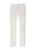 Department 5 White Cotton Straight-Leg Jeans