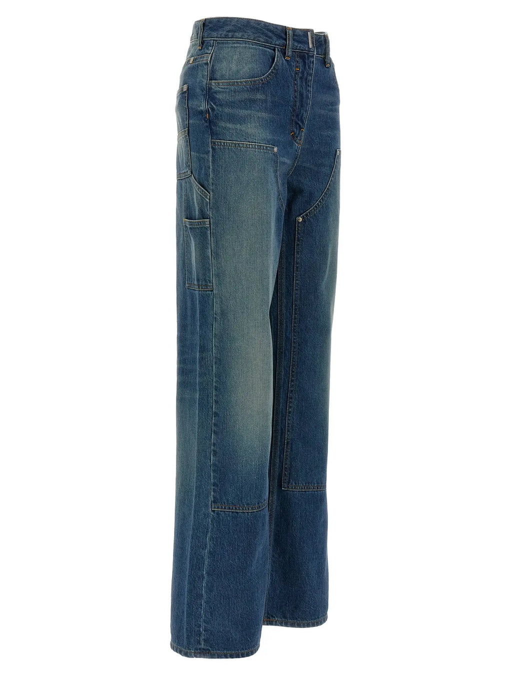 Givenchy Blue Cotton Flared Jeans