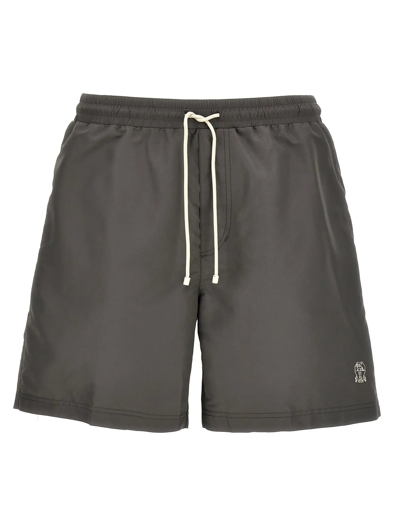 Brunello Cucinelli Gray Polyester Shorts