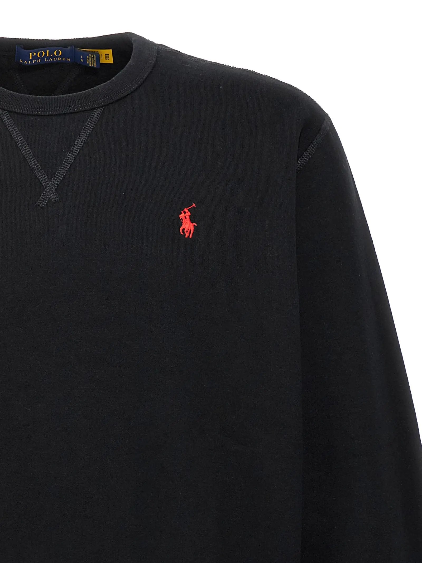 Polo Ralph Lauren Black Cotton Sweatshirt