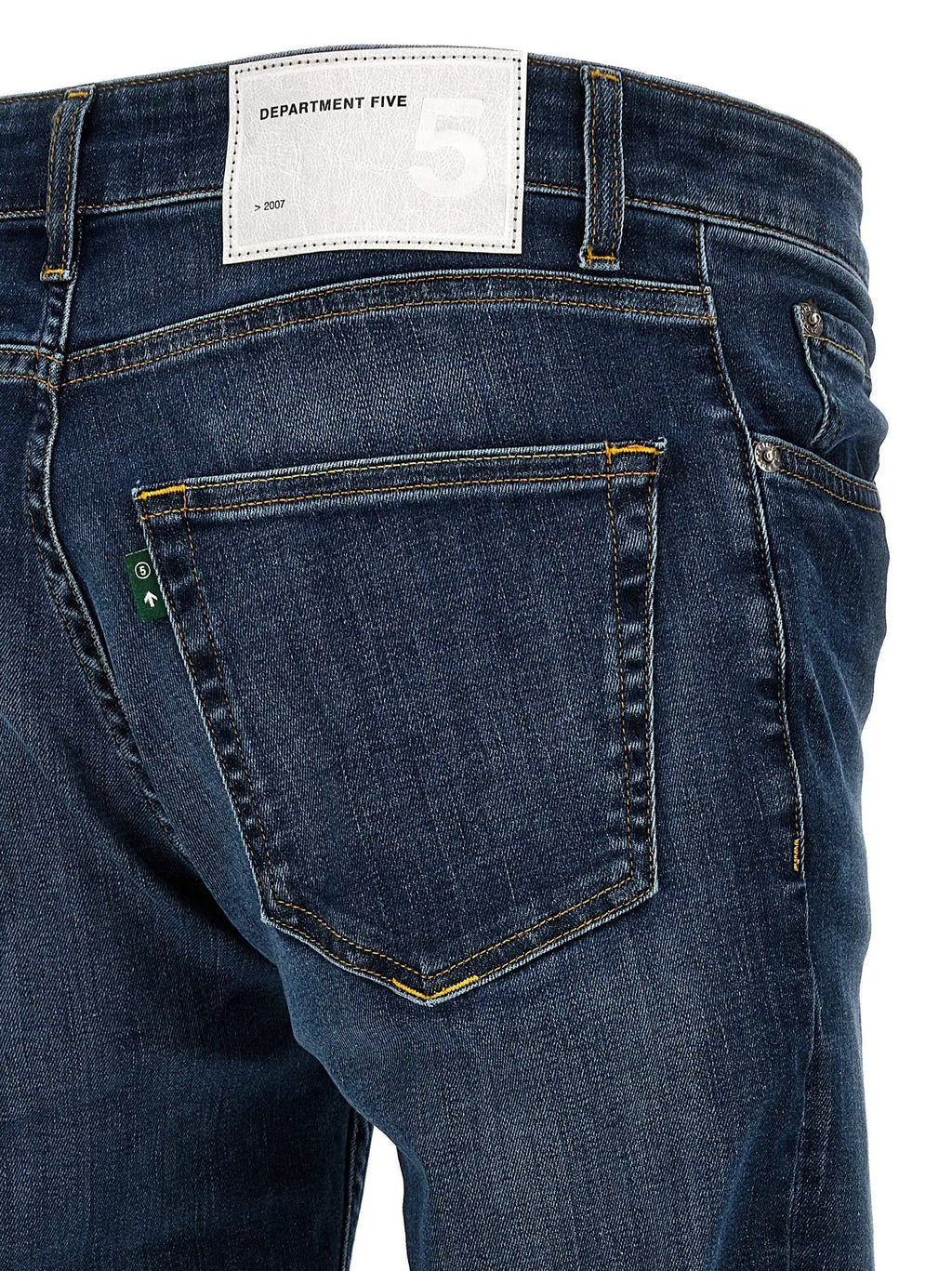 Department 5 Blue Cotton Straight-Leg Jeans