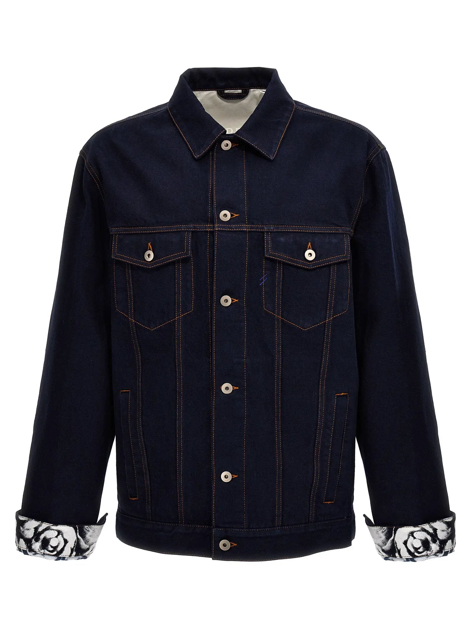 Burberry Blue Cotton Denim Jacket