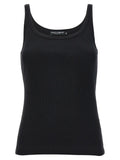 Dolce & Gabbana Black Cotton Tank Tops
