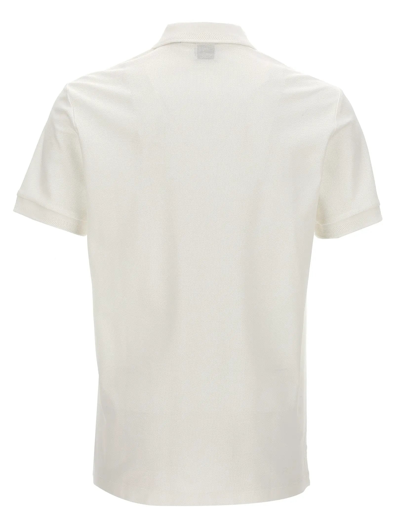 Burberry White Cotton Polo Shirt