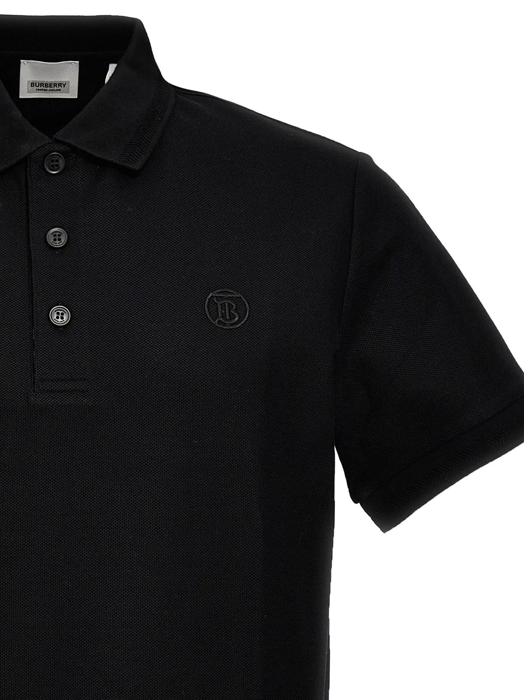 Polo Burberry en coton noir