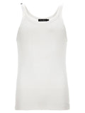Dolce & Gabbana White Cotton Tank Tops