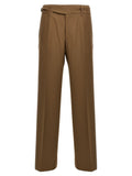 Dolce & Gabbana Brown Virgin Wool Dress Pants