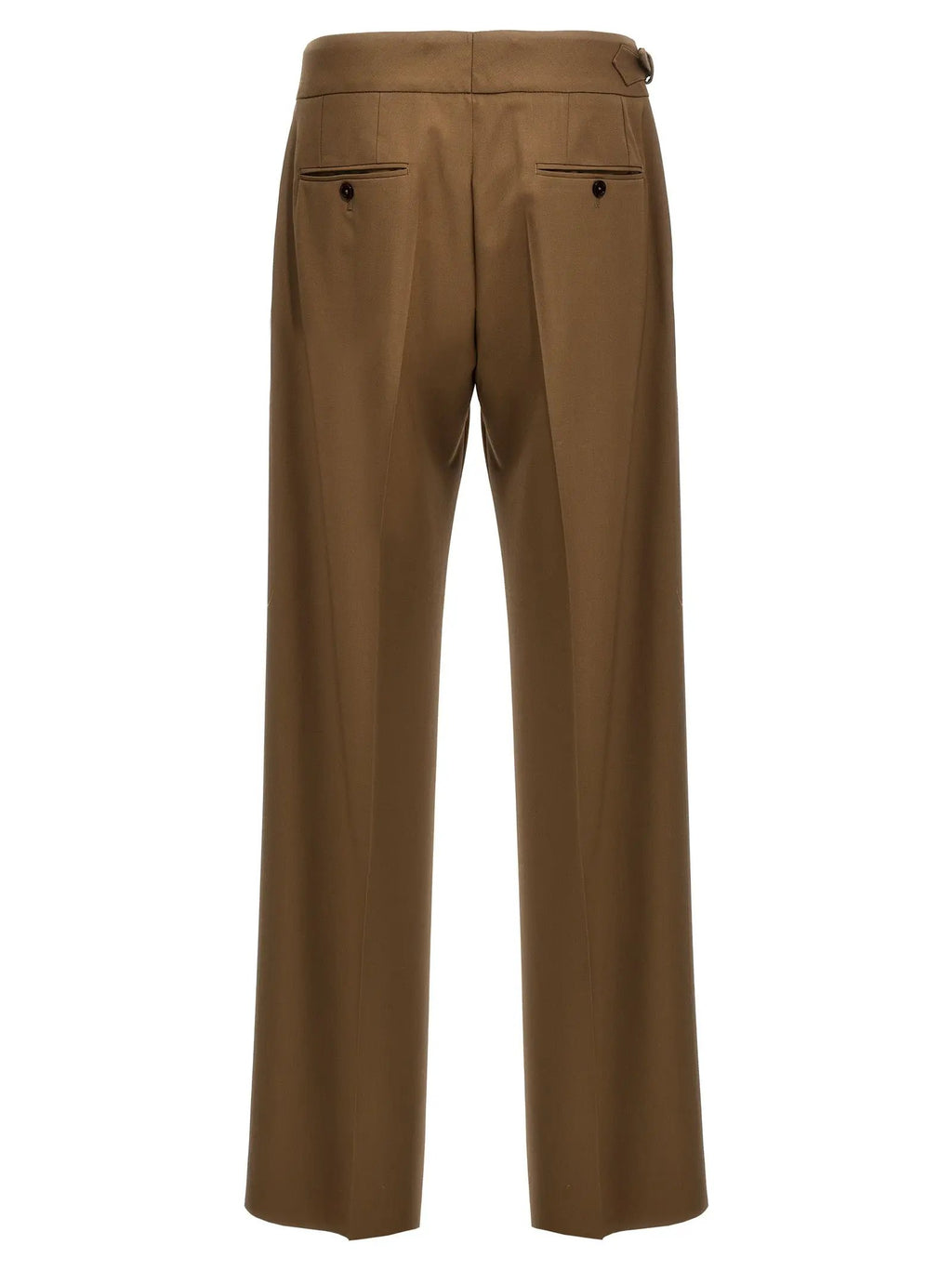 Dolce & Gabbana Brown Virgin Wool Dress Pants