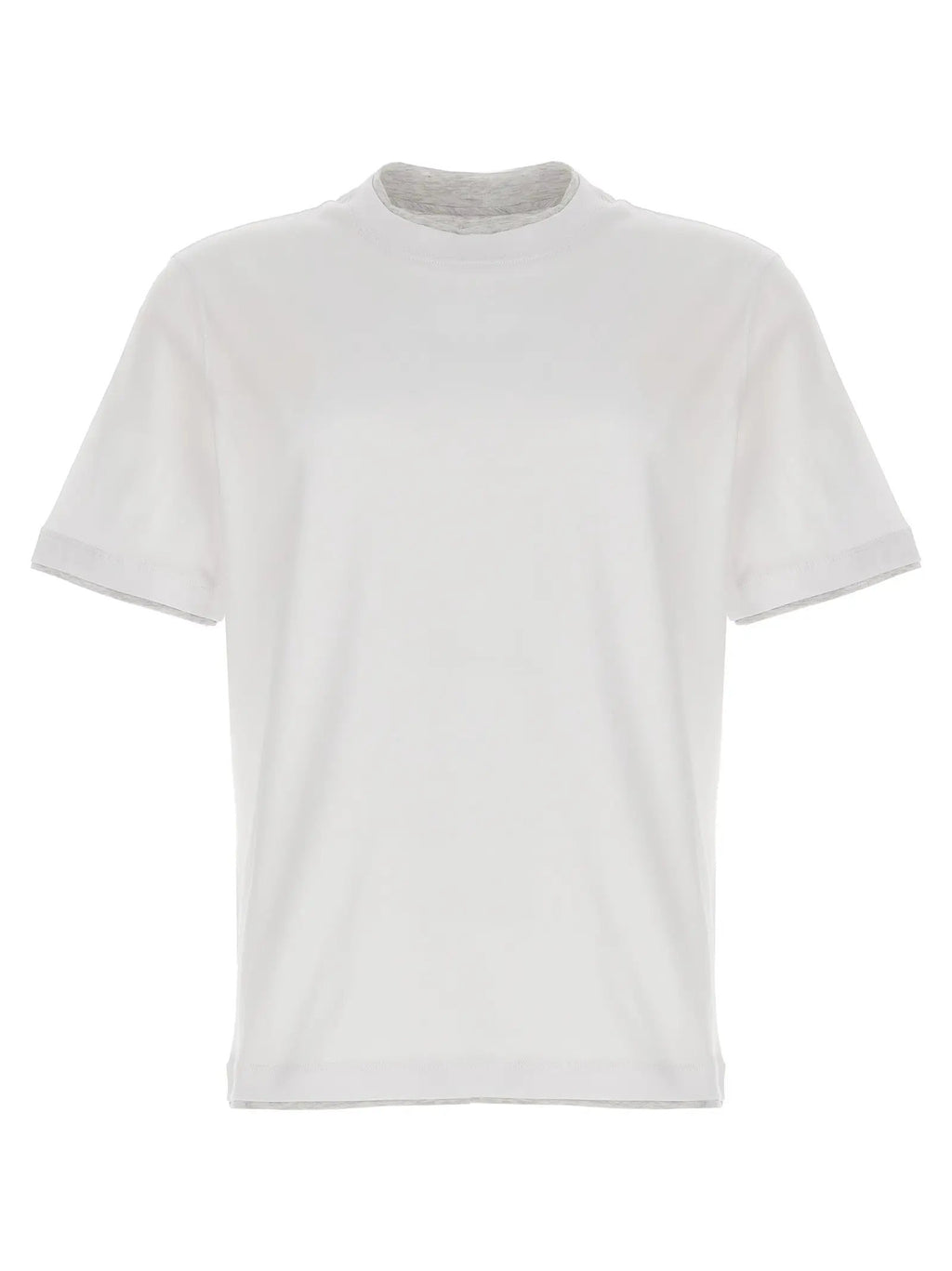 Brunello Cucinelli White Cotton T-Shirt