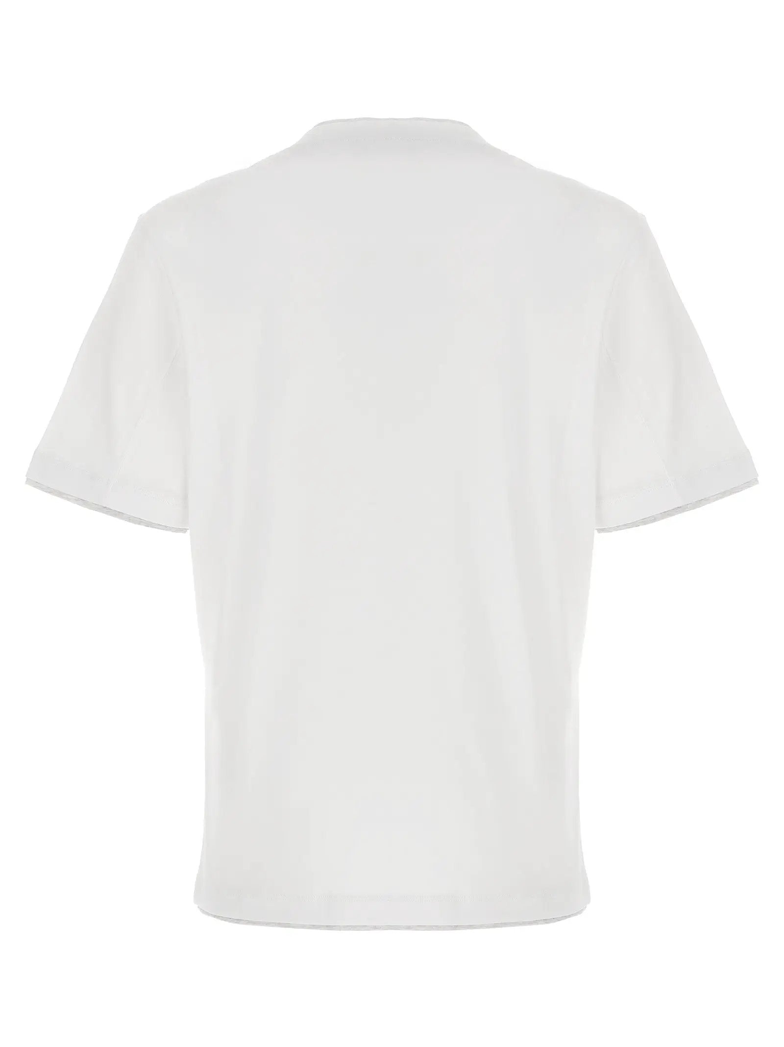 Brunello Cucinelli White Cotton T-Shirt
