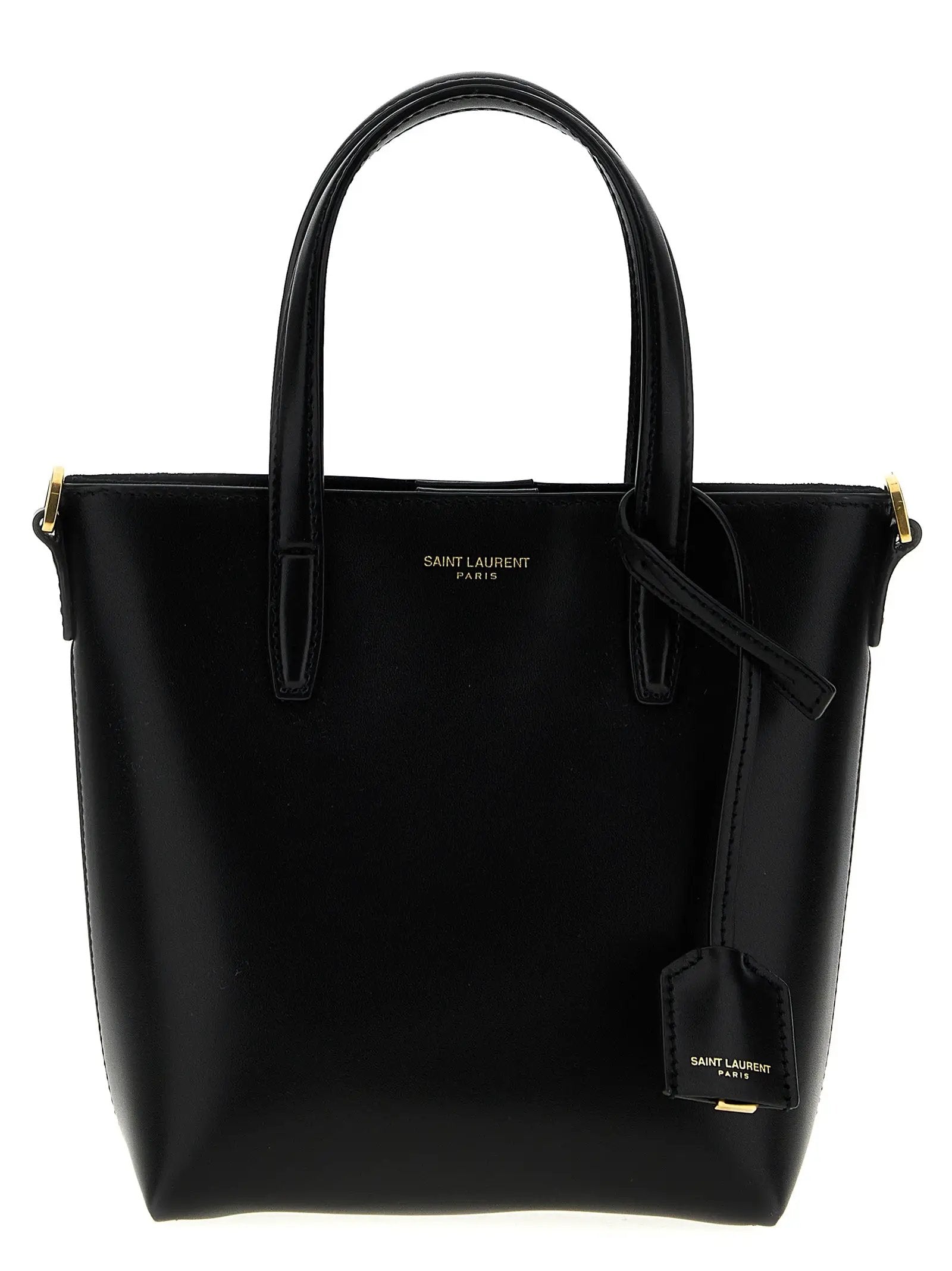 Saint Laurent Black Calfskin Tote Bag