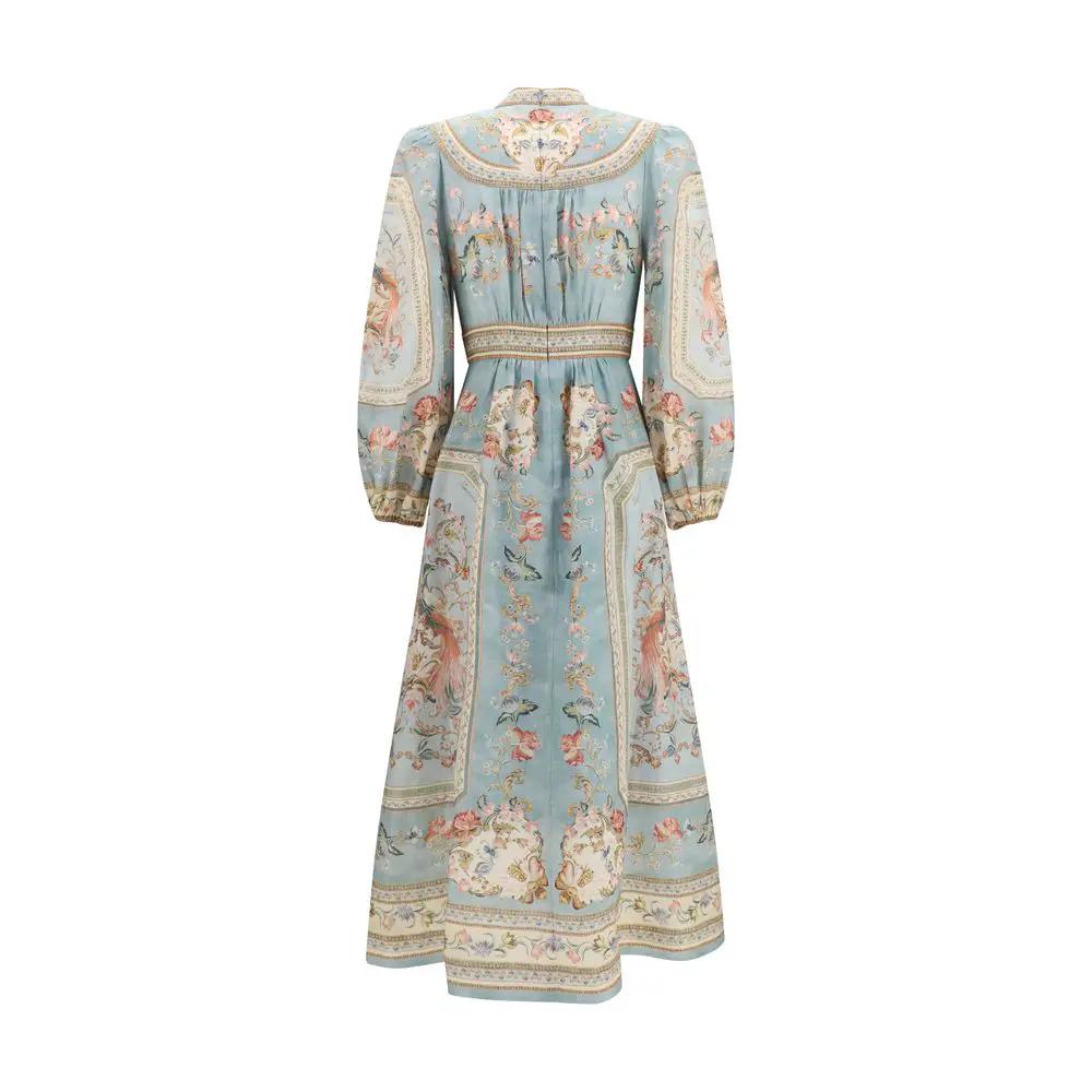 Zimmermann Multicolor Linen Casual Dress