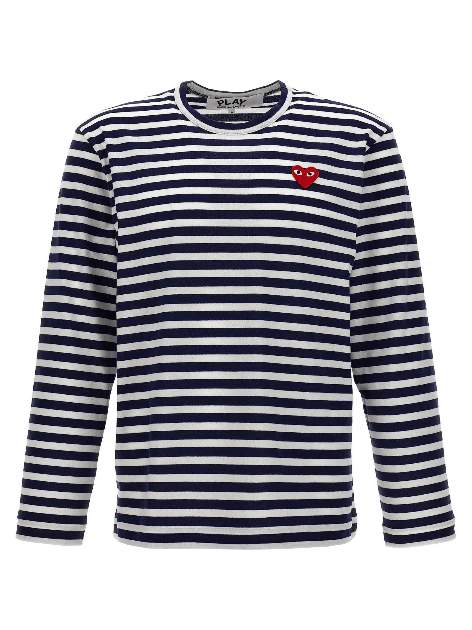 Comme Des Garçons Play Blue Cotton Long Sleeve T-Shirt