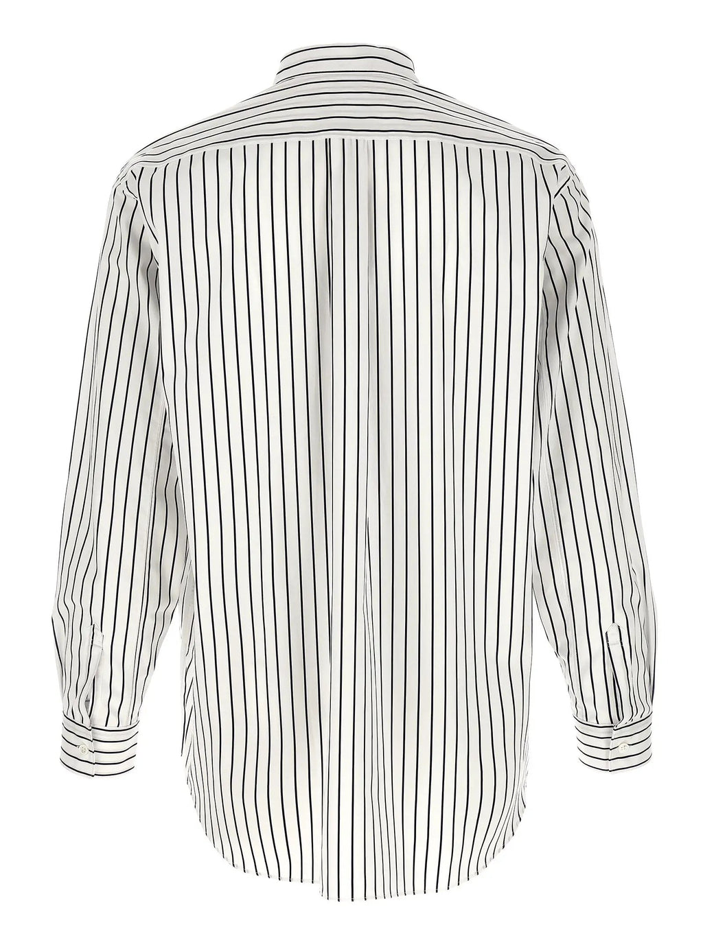 Comme Des Garçons Bicolor Cotton Blouse