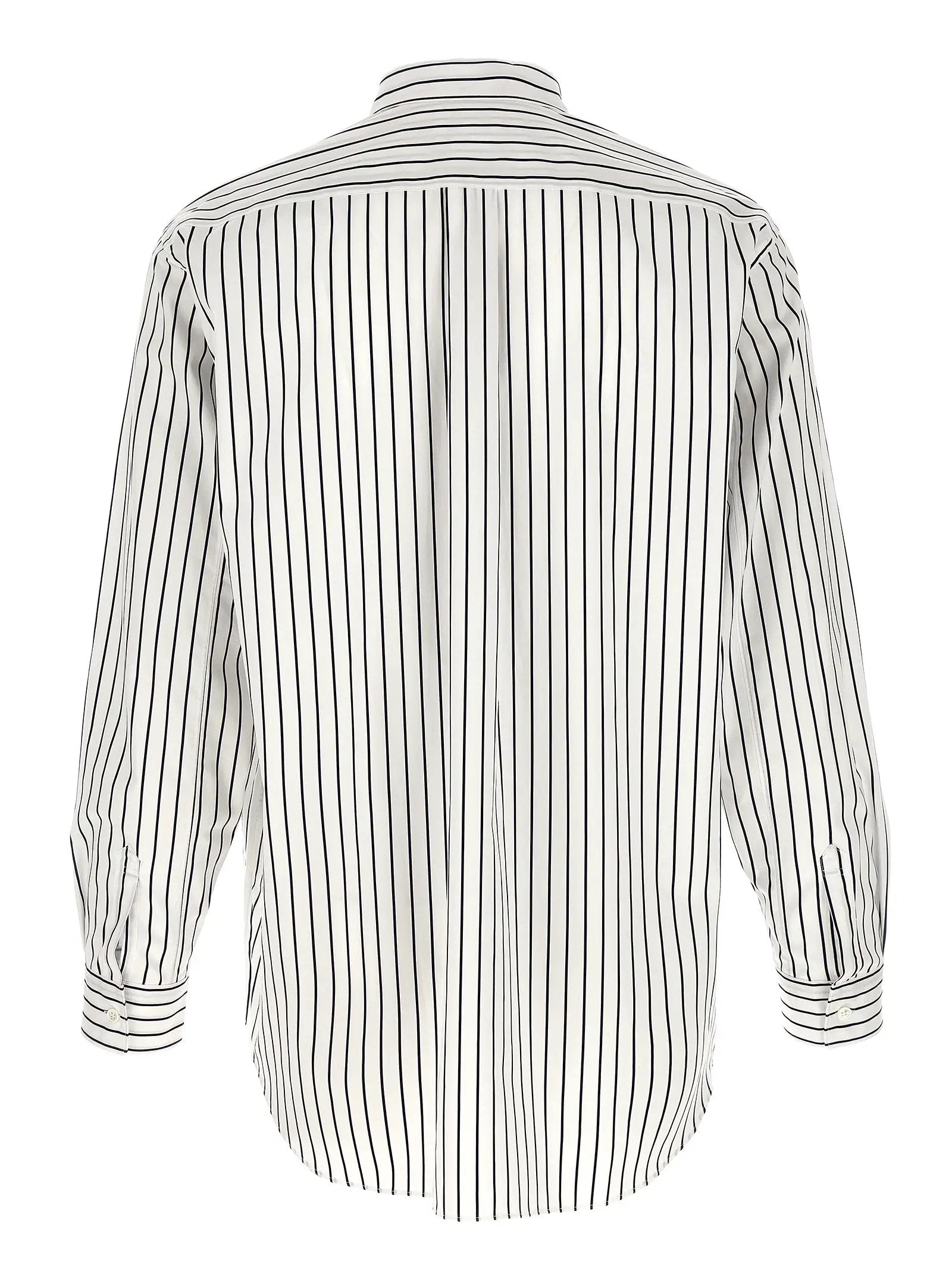 Comme Des Garçons Bicolor Cotton Blouse