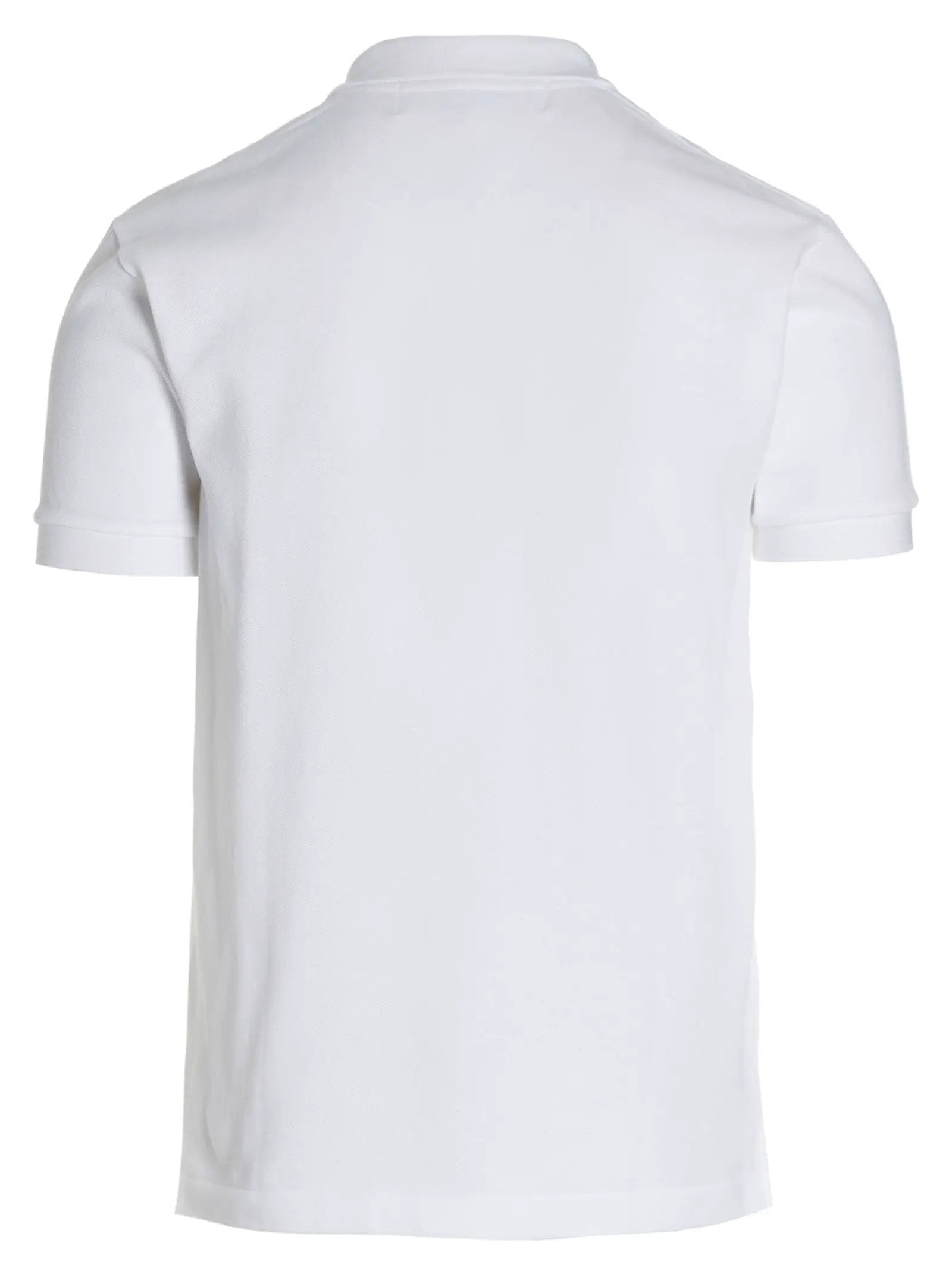 Comme Des Garçons Play White Cotton Polo Shirt