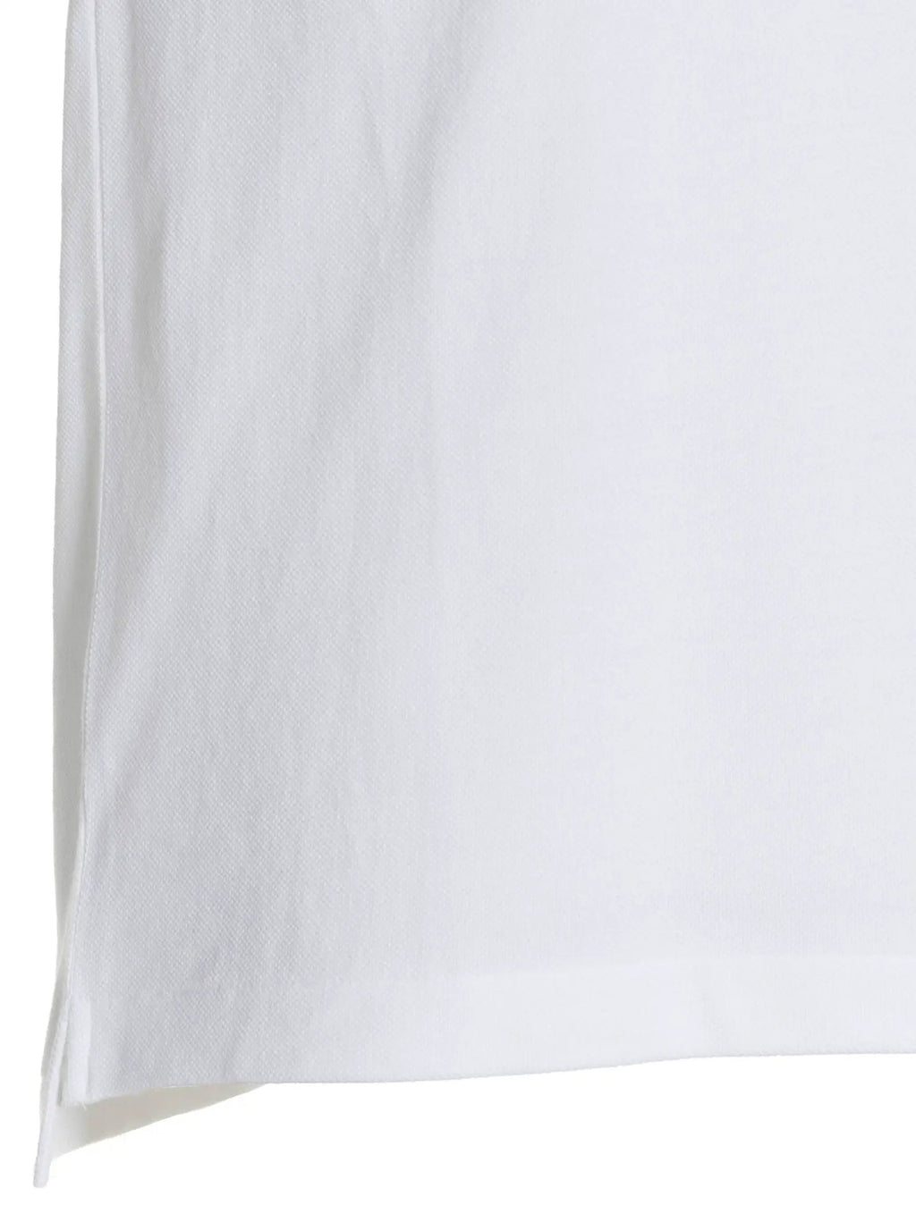 Comme Des Garçons Play White Cotton Polo Shirt
