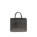 Sac à main Saint Laurent en cuir de veau gris Bos Taurus