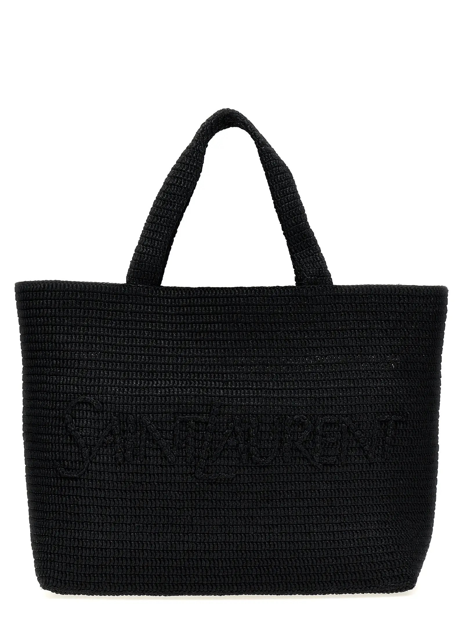 Saint Laurent Black Viscose Tote Bag
