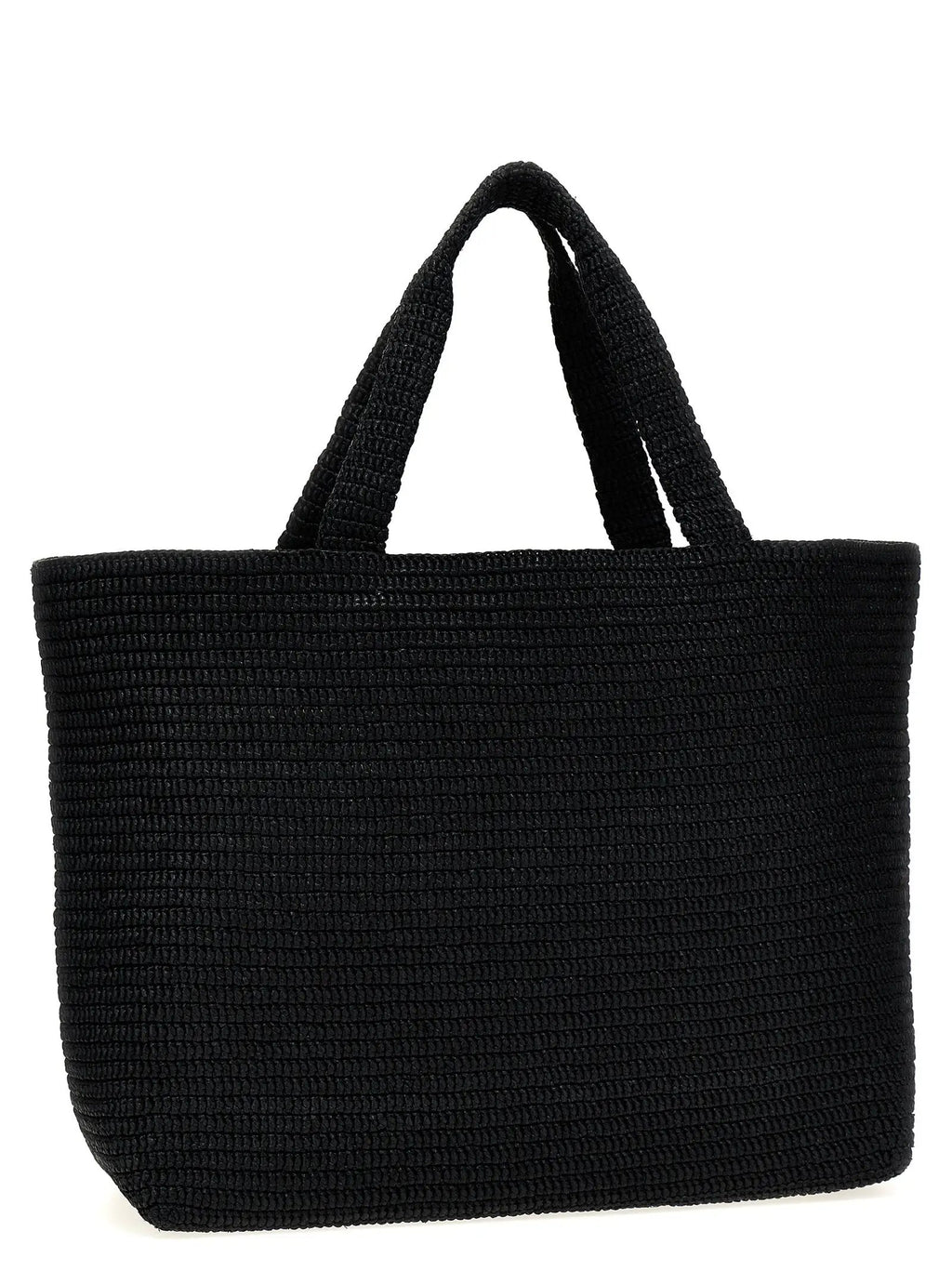 Saint Laurent Black Viscose Tote Bag