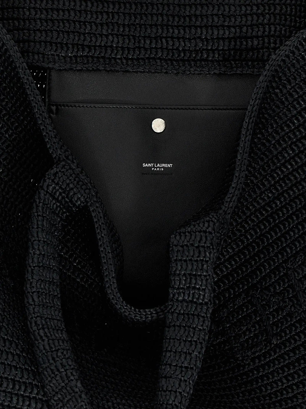 Saint Laurent Black Viscose Tote Bag