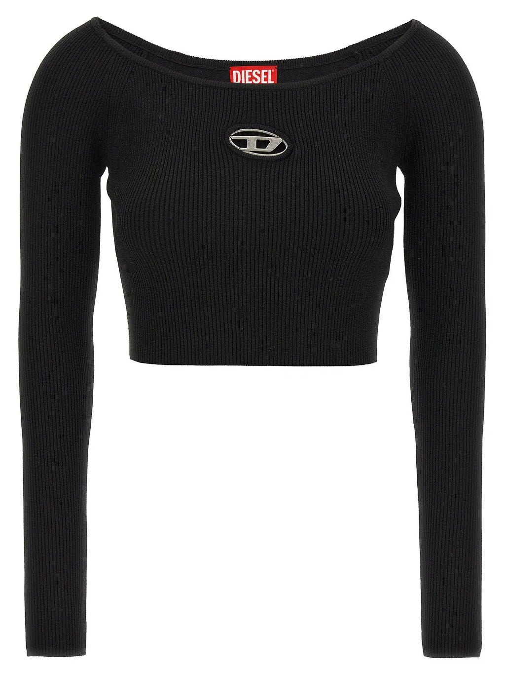 Diesel Black Viscose Cardigan