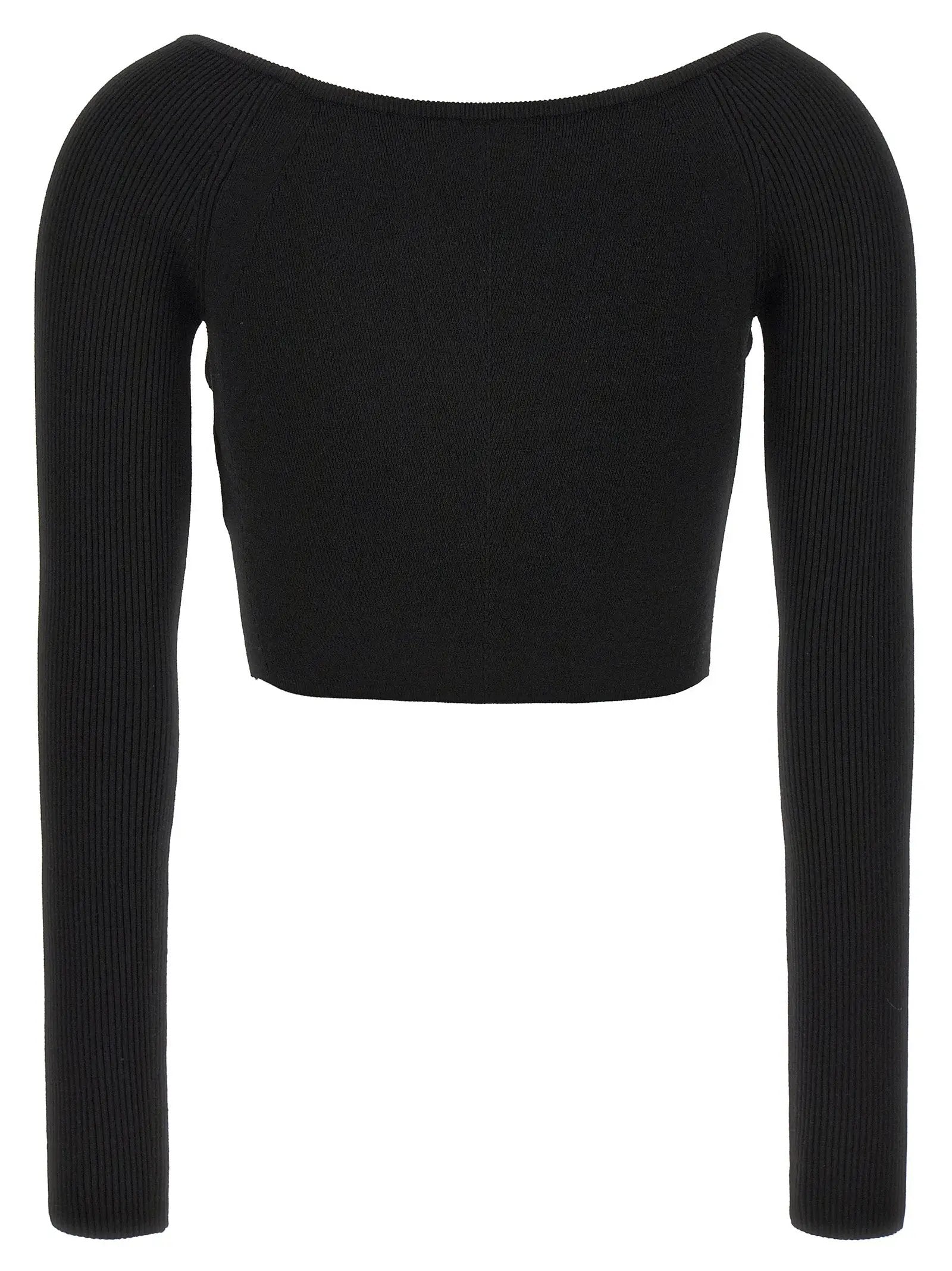 Diesel Black Viscose Cardigan