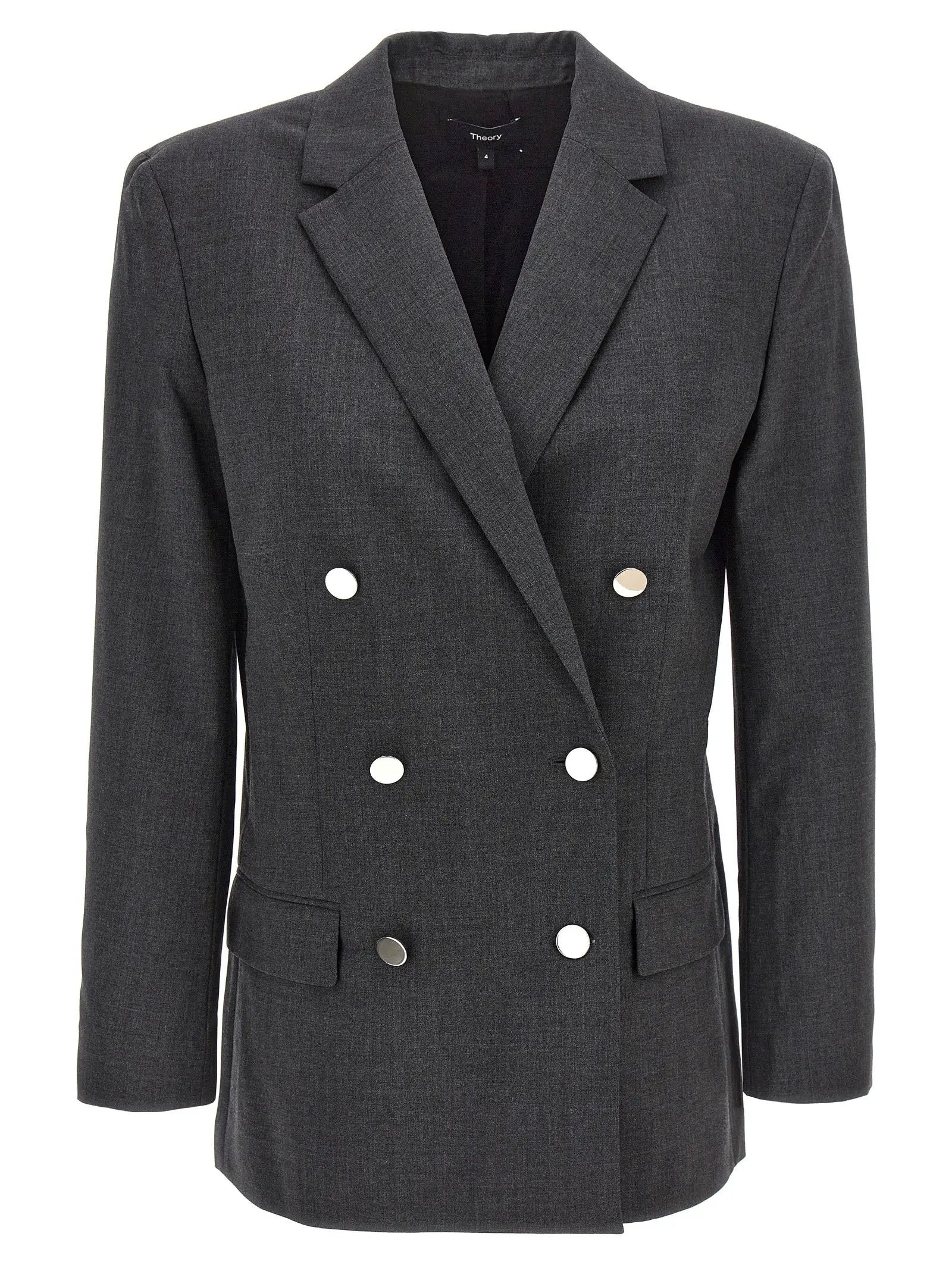 Theory Gray Wool Blazer