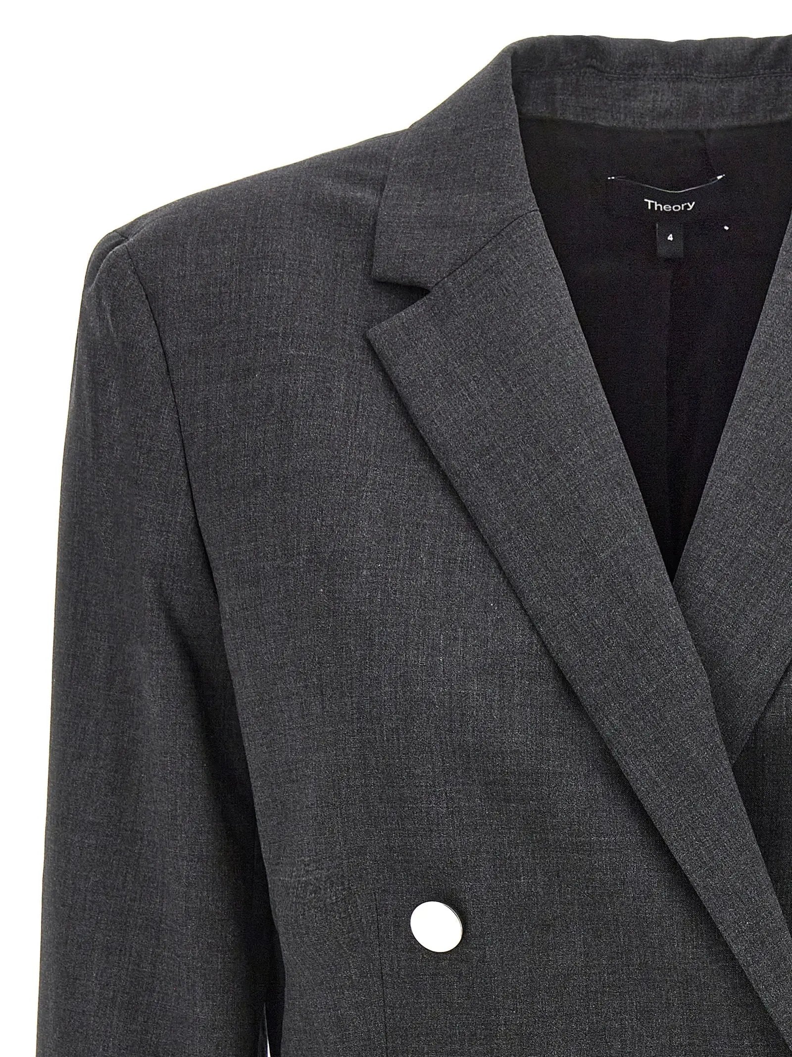 Theory Gray Wool Blazer