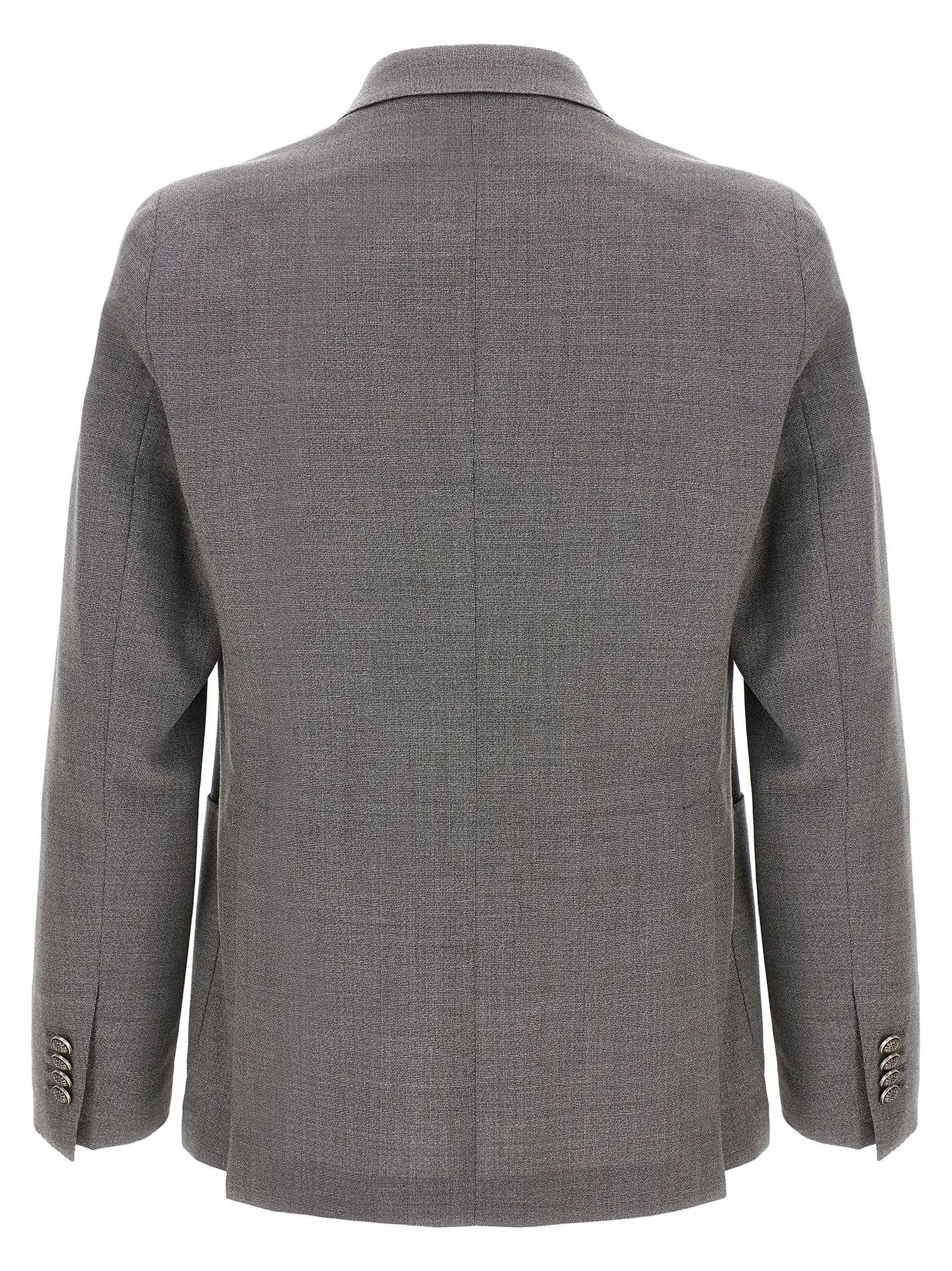Tagliatore Gray Virgin Wool Blazer