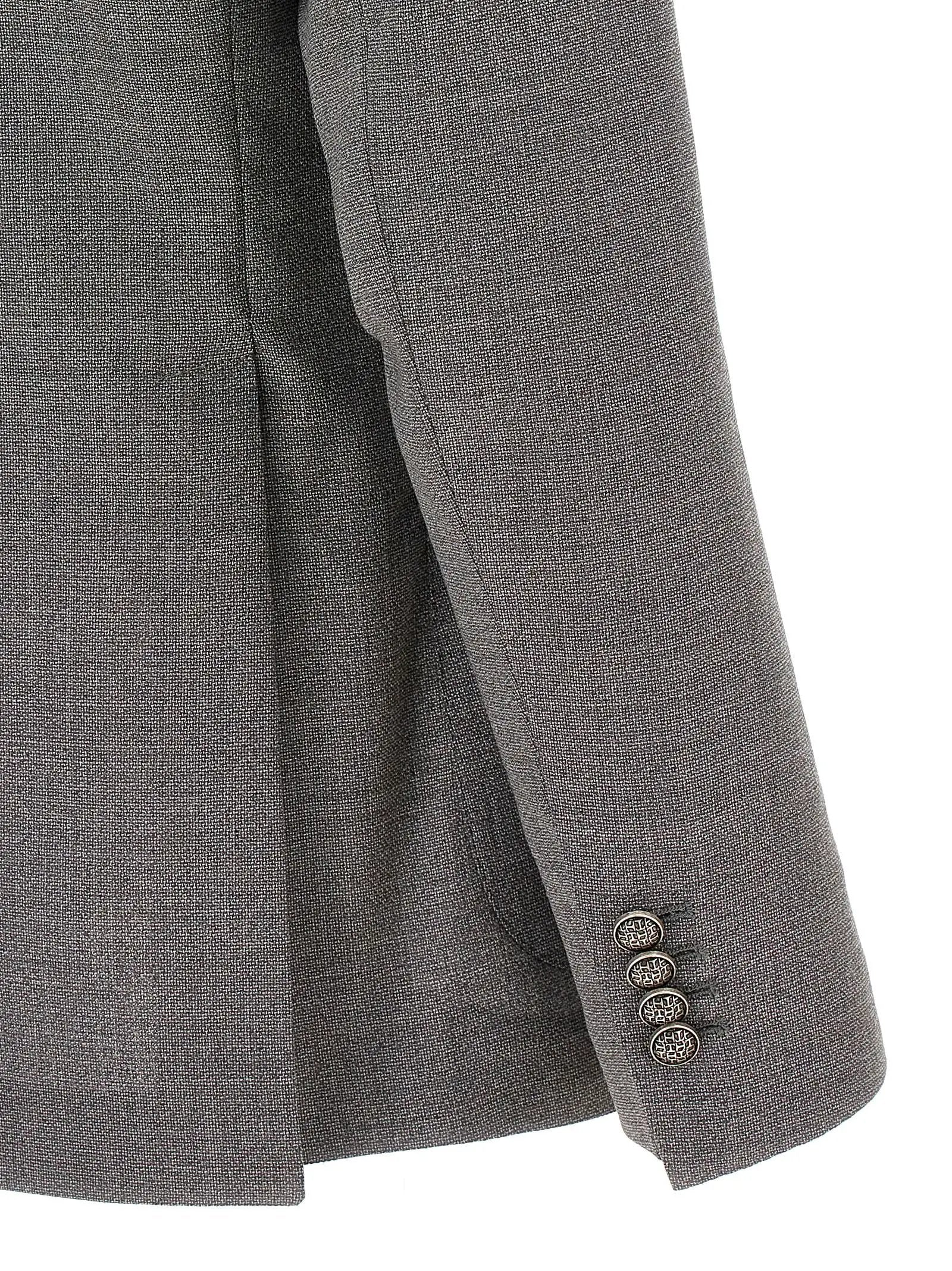 Tagliatore Gray Virgin Wool Blazer