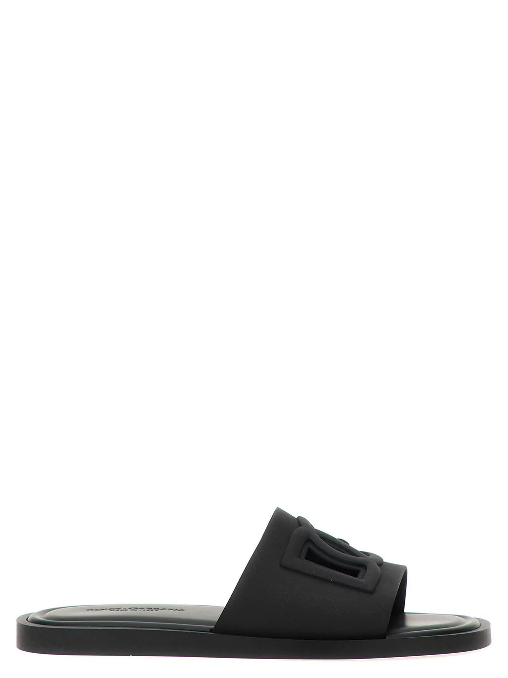 Dolce & Gabbana Black Polyethylene Slides