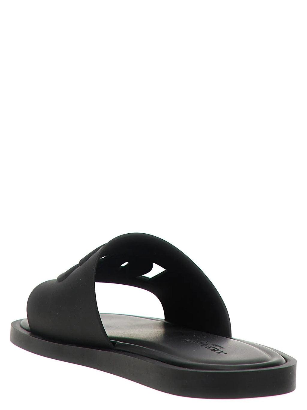 Dolce & Gabbana Black Polyethylene Slides