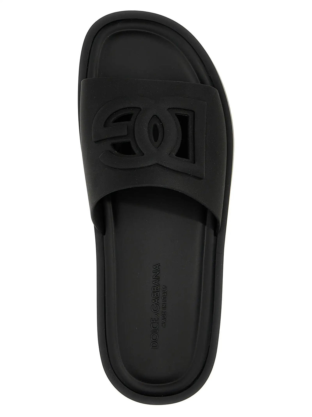 Dolce & Gabbana Black Polyethylene Slides
