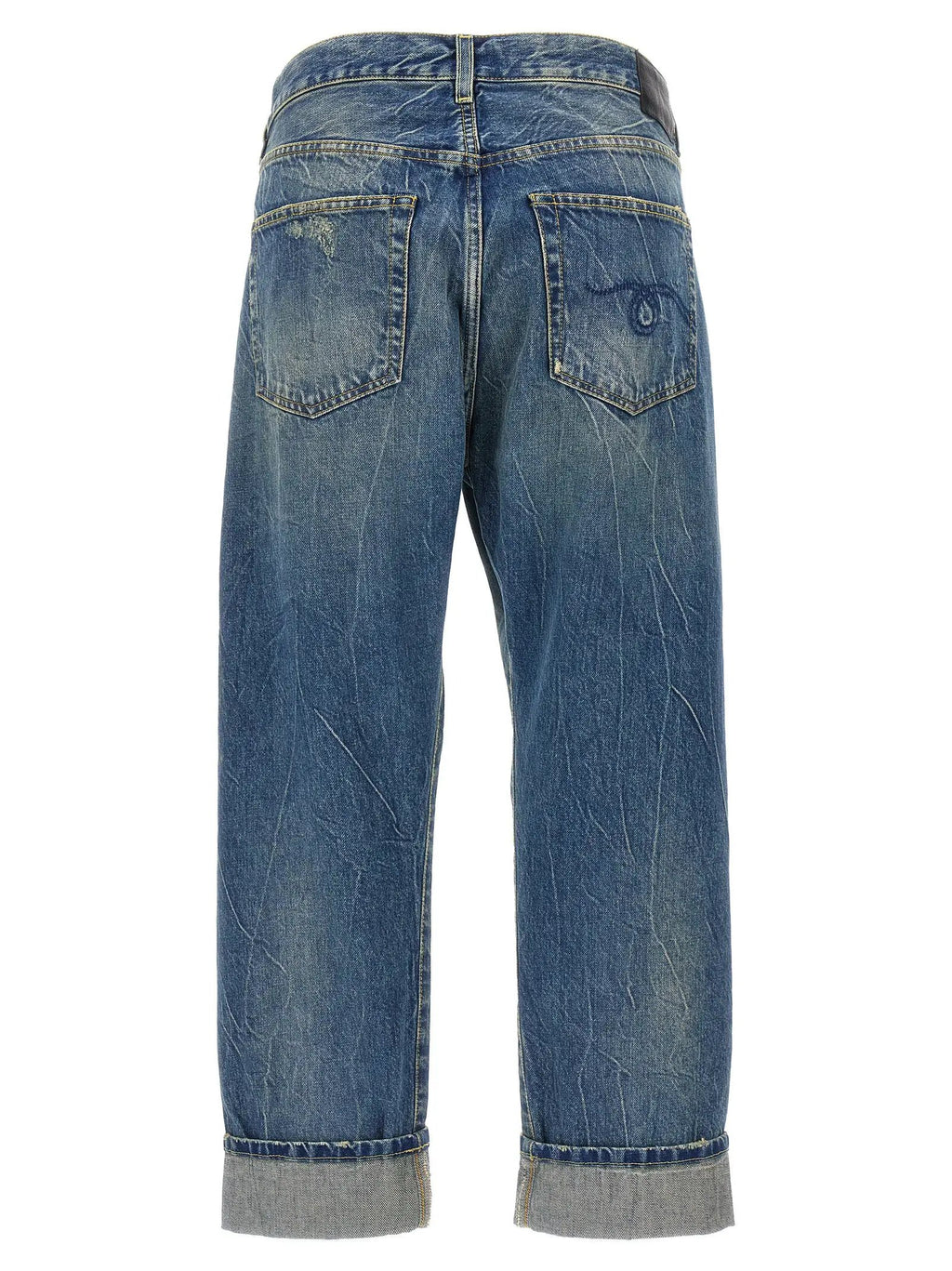 Jean R13 bleu en coton coupe décontractée