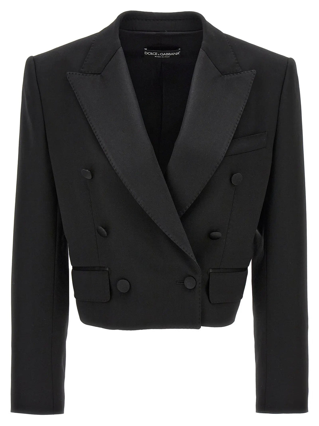 Blazer Dolce & Gabbana en laine vierge noire
