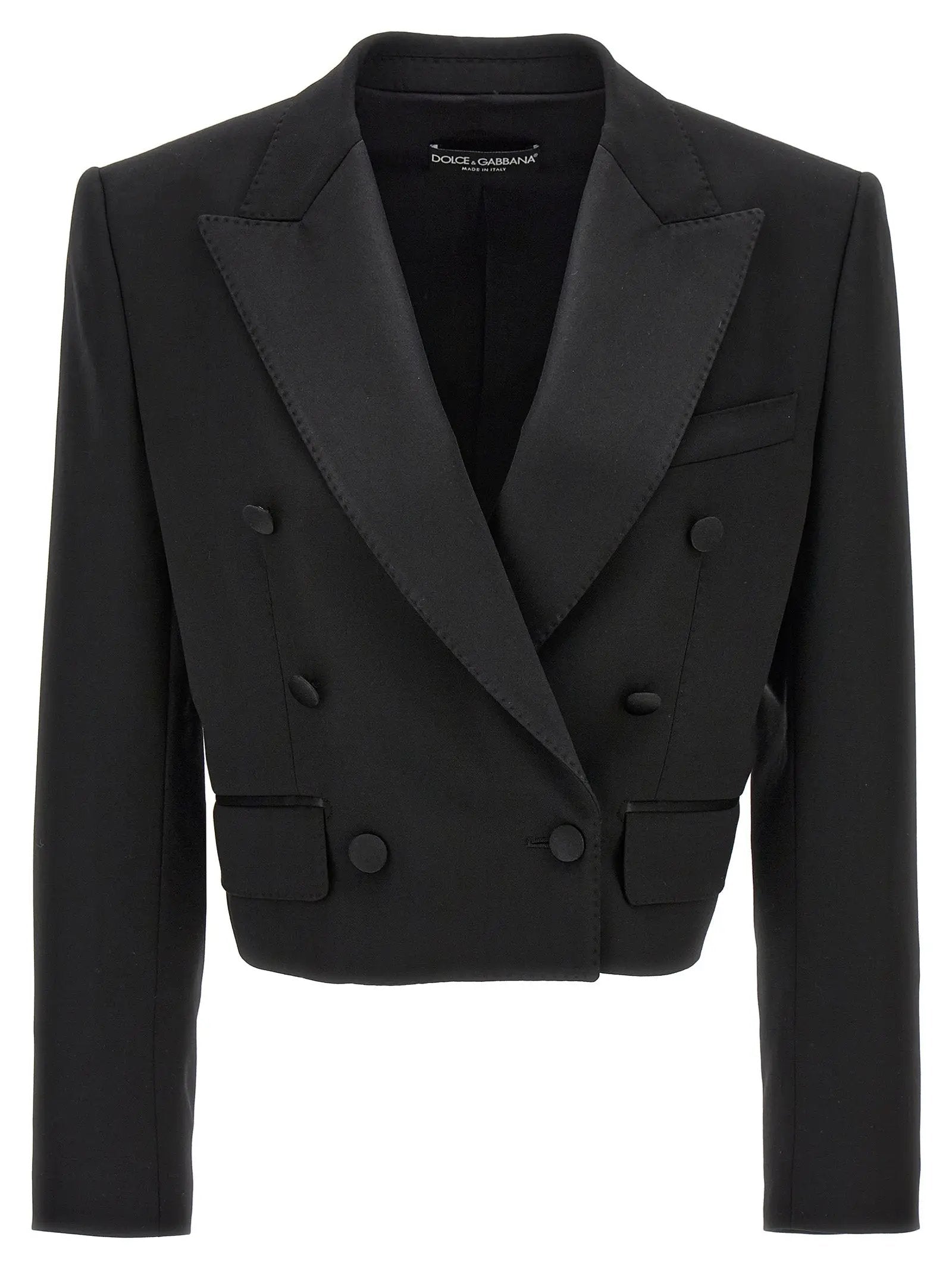 Blazer Dolce & Gabbana en laine vierge noire
