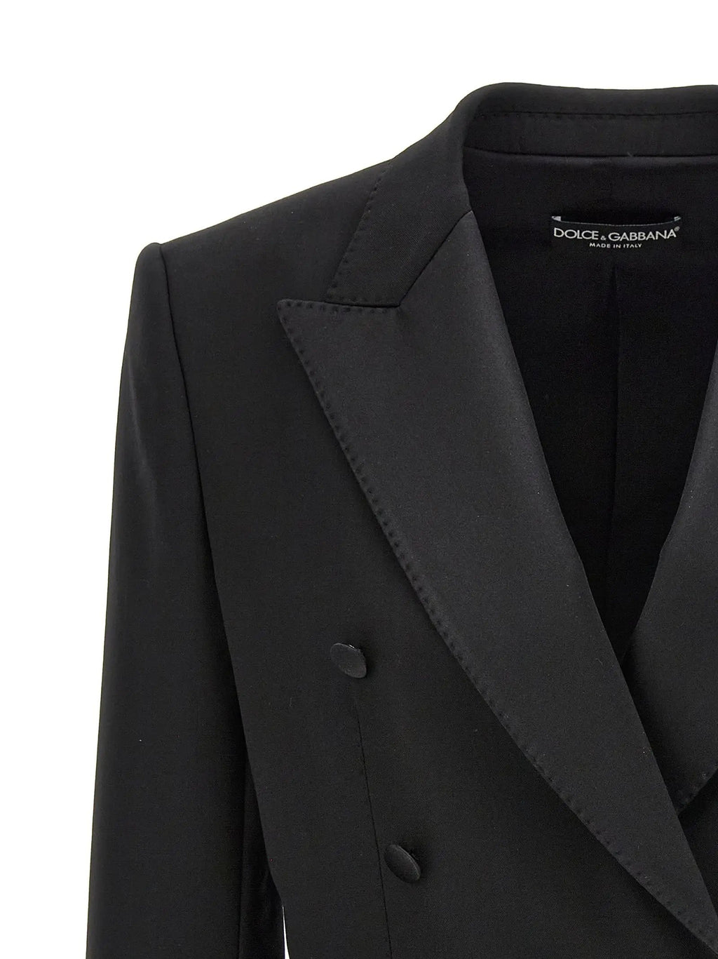 Blazer Dolce & Gabbana en laine vierge noire