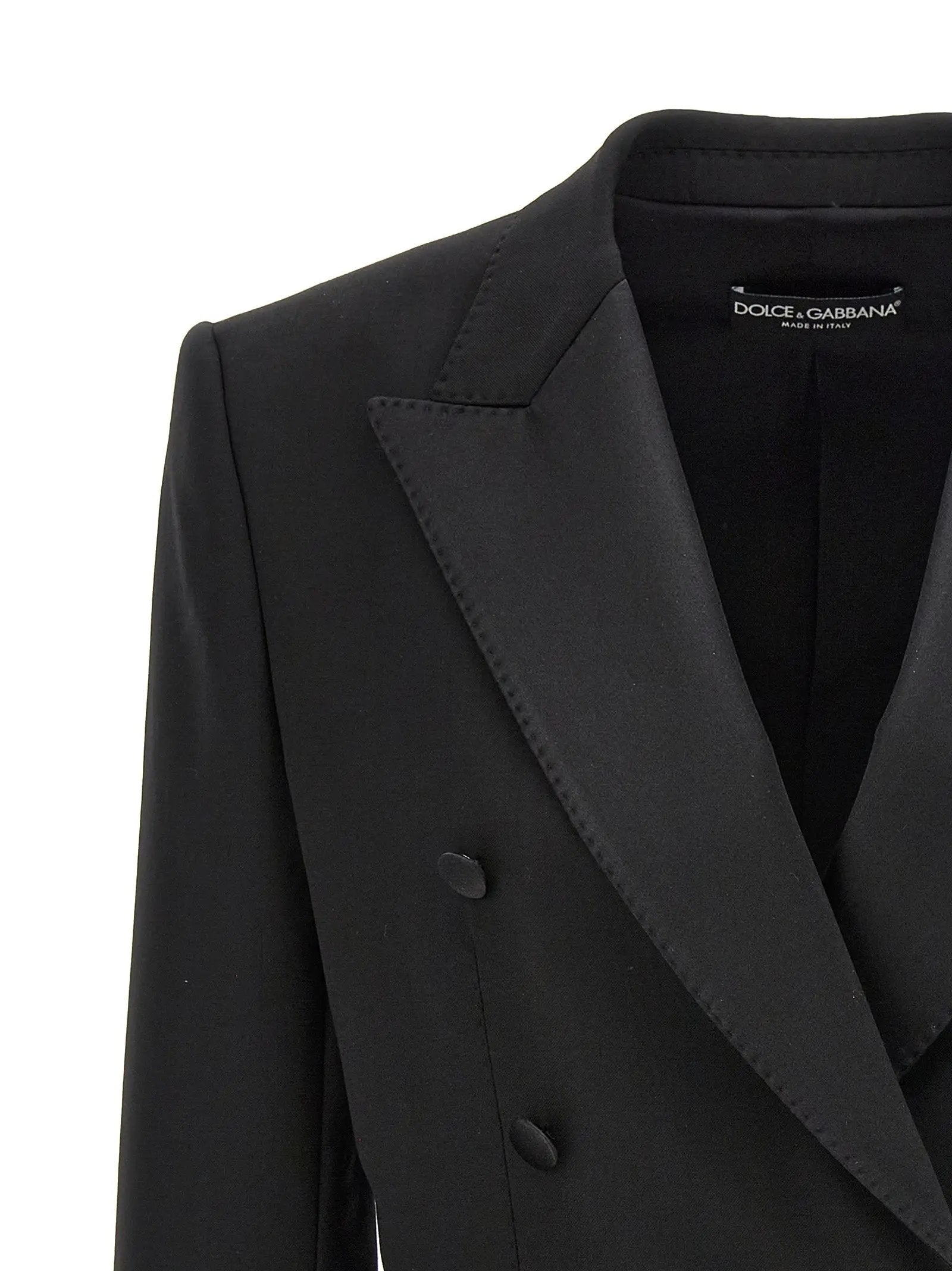 Blazer Dolce & Gabbana en laine vierge noire