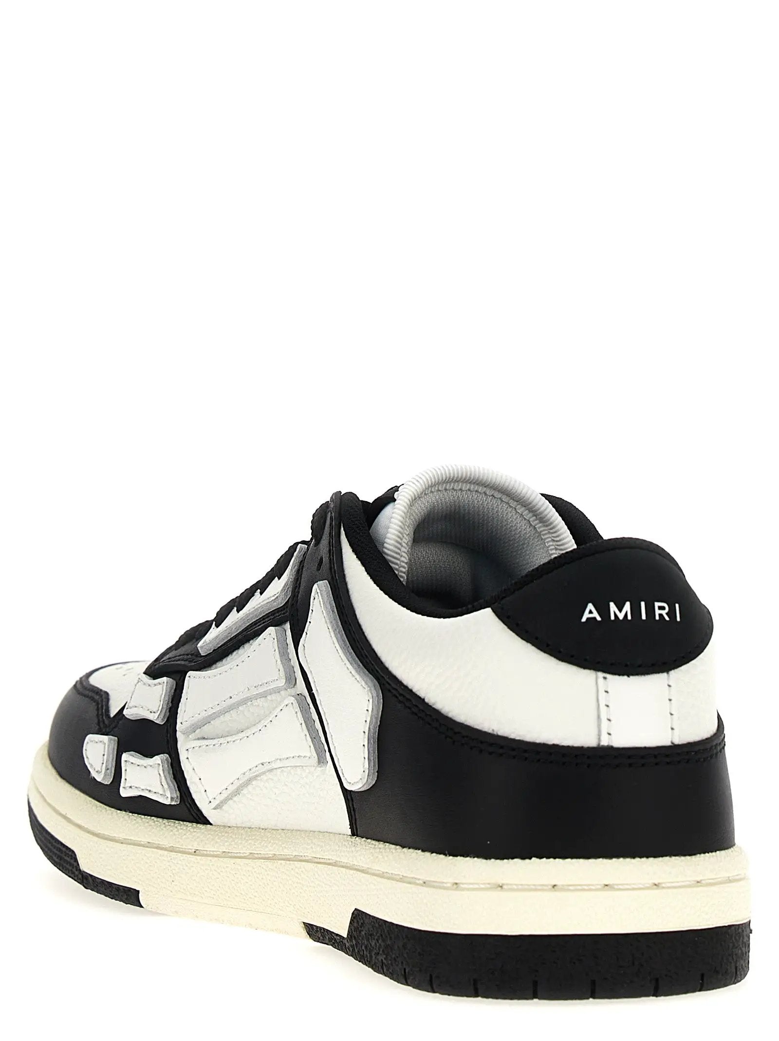 Amiri Bicolor Leather Low Top Sneakers