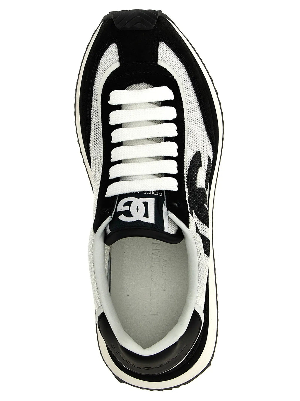 Dolce & Gabbana Bicolor Calfskin Athletic Sneakers